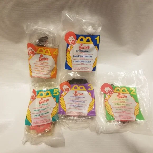 NIB NWOT whole set- 1990 Barbie World McDonalds toys! - Picture 2 of 4